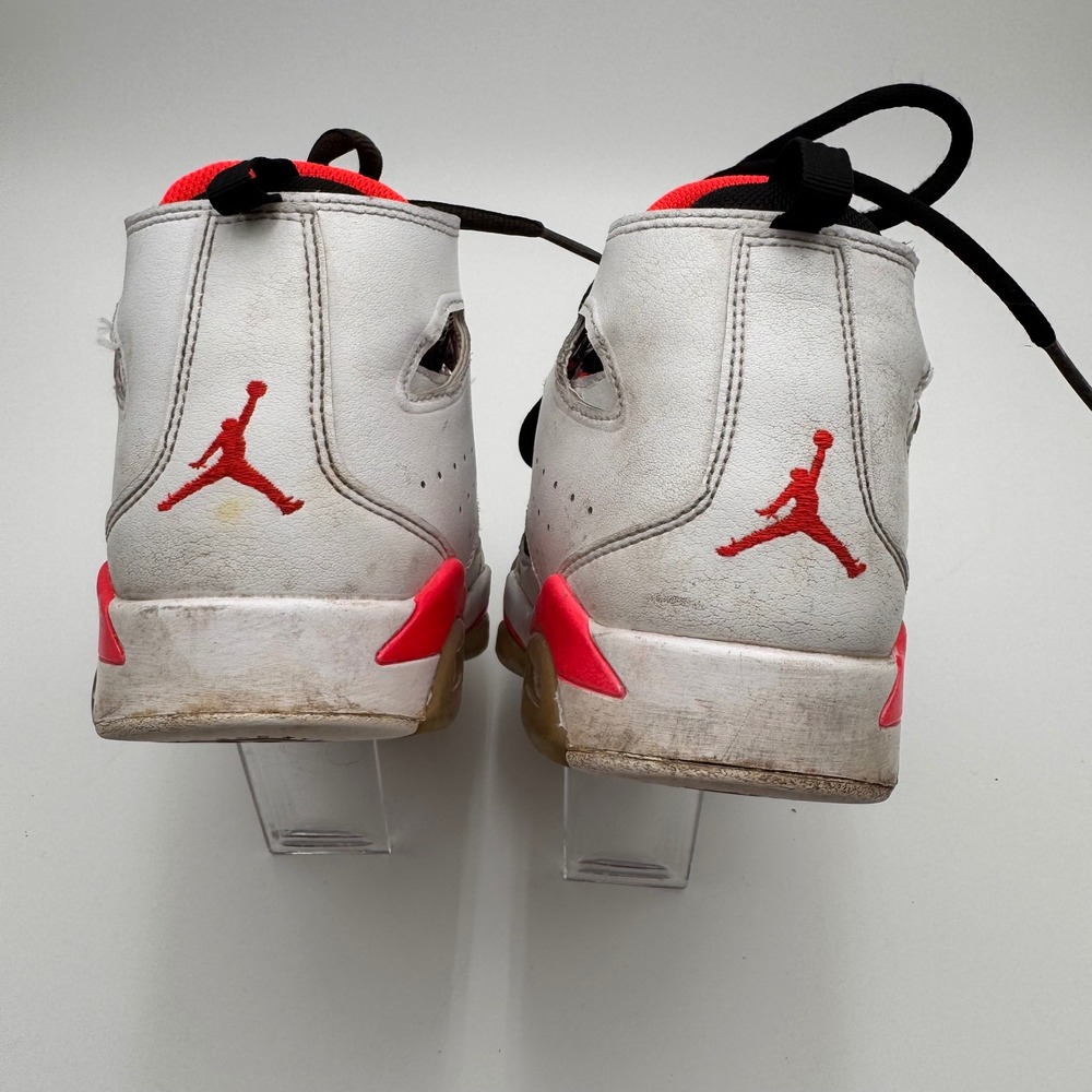 Jordan Flight Club 91 Kids White Black Infrared Basketball Shoes 555472-102 - Picture 3 of 16